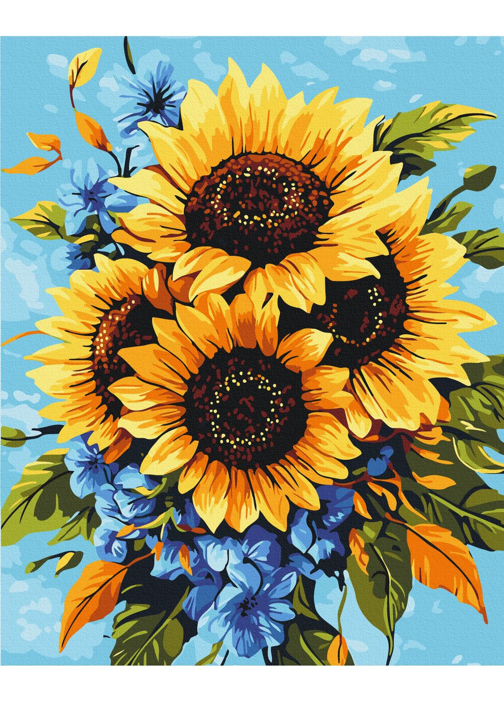 Картина по номерам "Букет подсолнухов" 40х50 см Brushme (363986088)