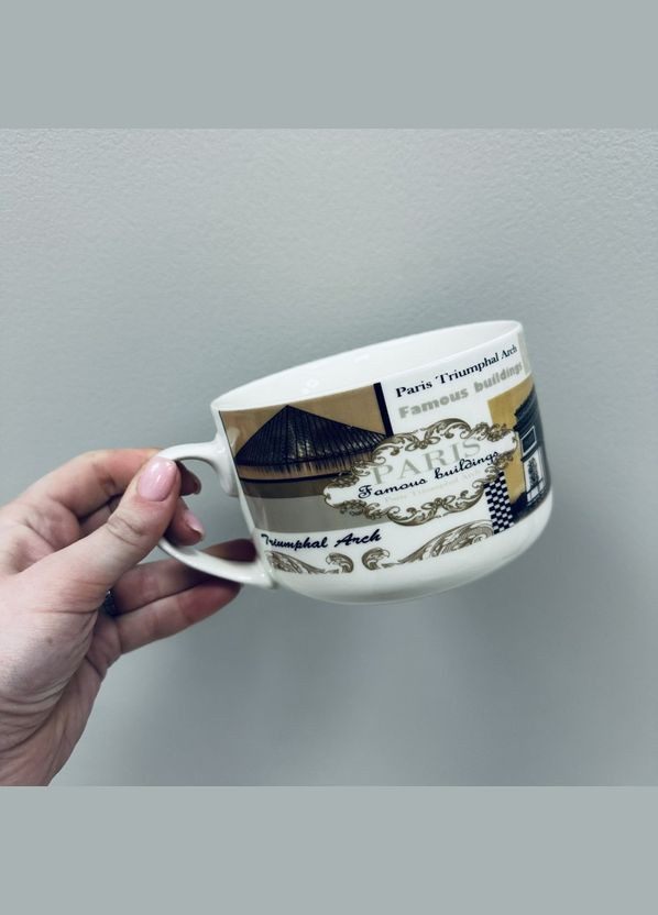 Чашка порцелянова "Paris" 700 мл 12.8*9 см XXL 3187 S&T (317343188)