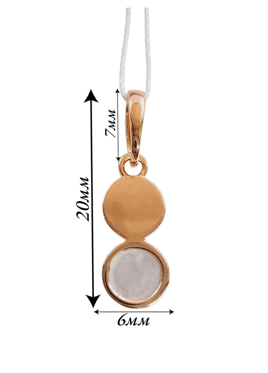 Золотий підвіс із перламутром 189115-2п Tango (365814899)