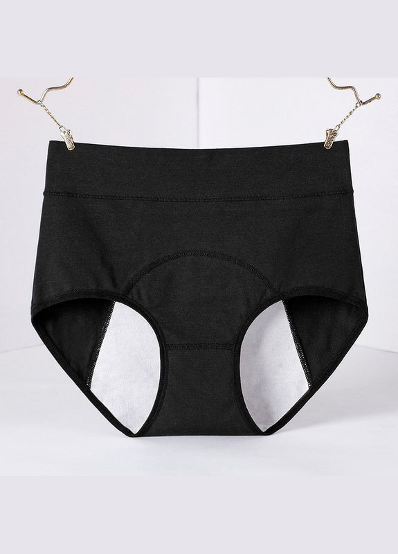 Труси для місячних від протікань. Непромокаюча білизна при нетриманні сечі. Трусики для критичних днів. Бавовна, Чорний No Brand Для критических дней|Подстраховующие (315825774)