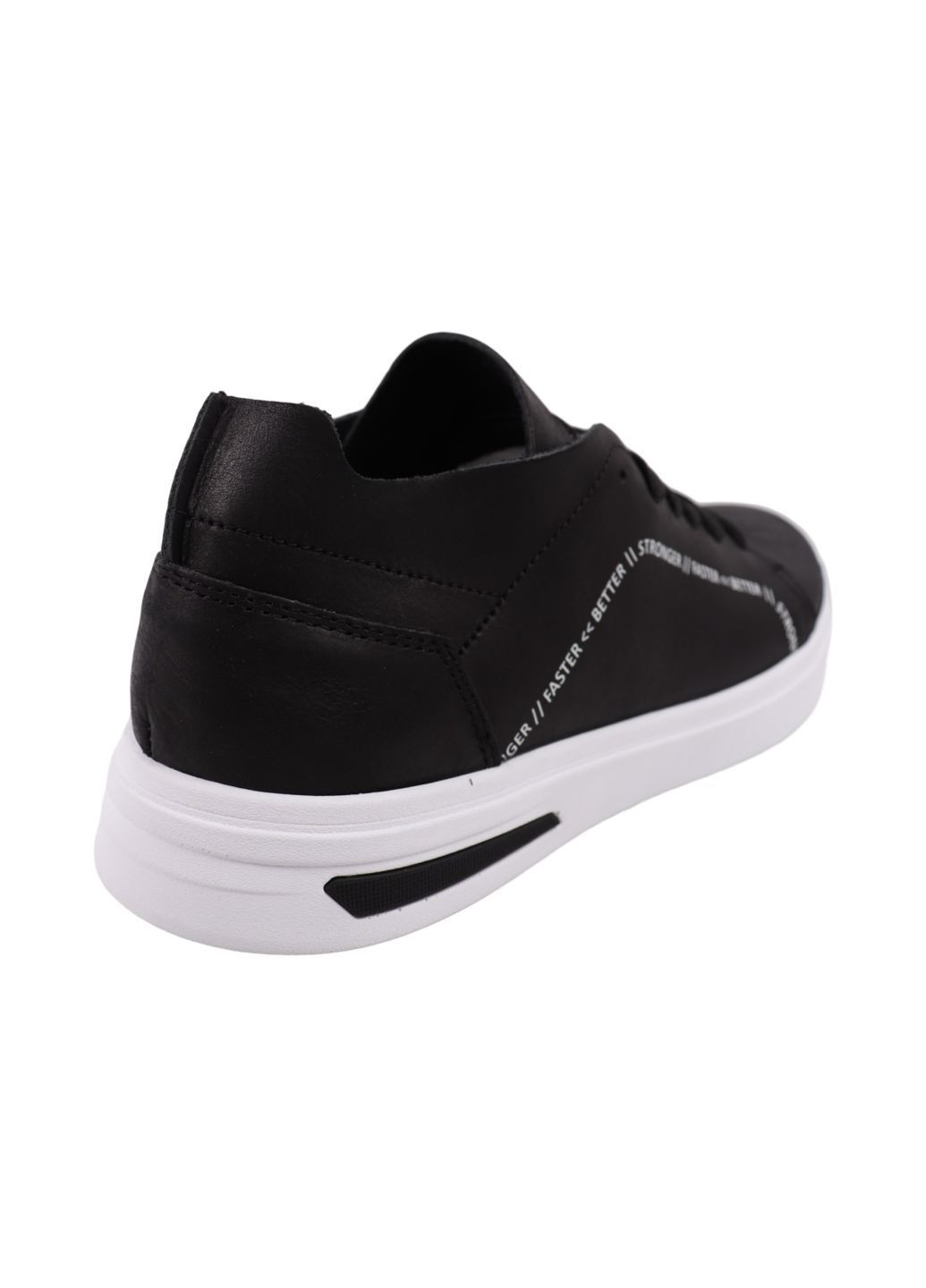 Черные кеды мужские черные натуральная кожа Konors 908-25DTS