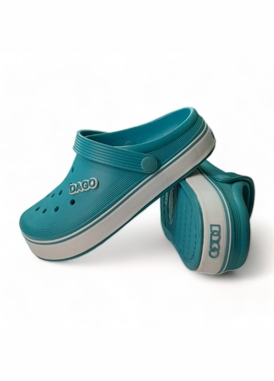 Бирюзовые кроксы женские style блакинти из eva-пены размер 40 (26 см) Dago
