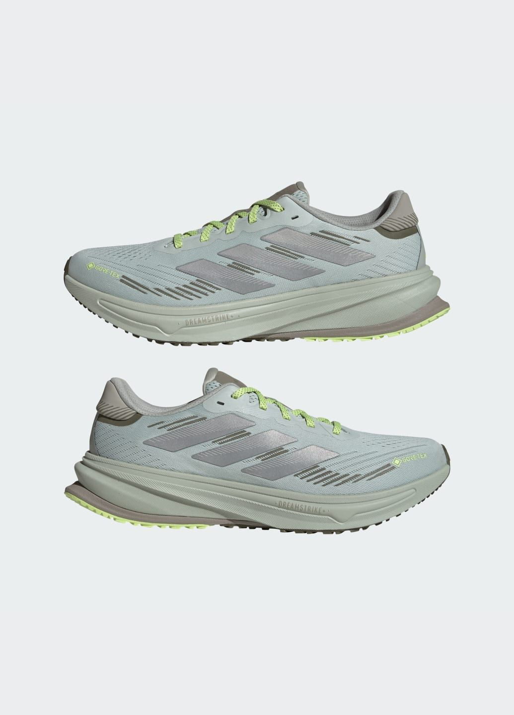 Серые летние кроссовки supernova rise gtx running adidas