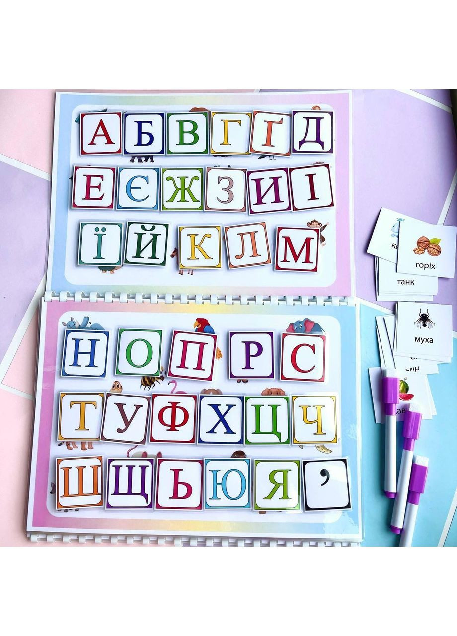 АБЕТКА 3 В 1 на липучках No Brand (365762380)