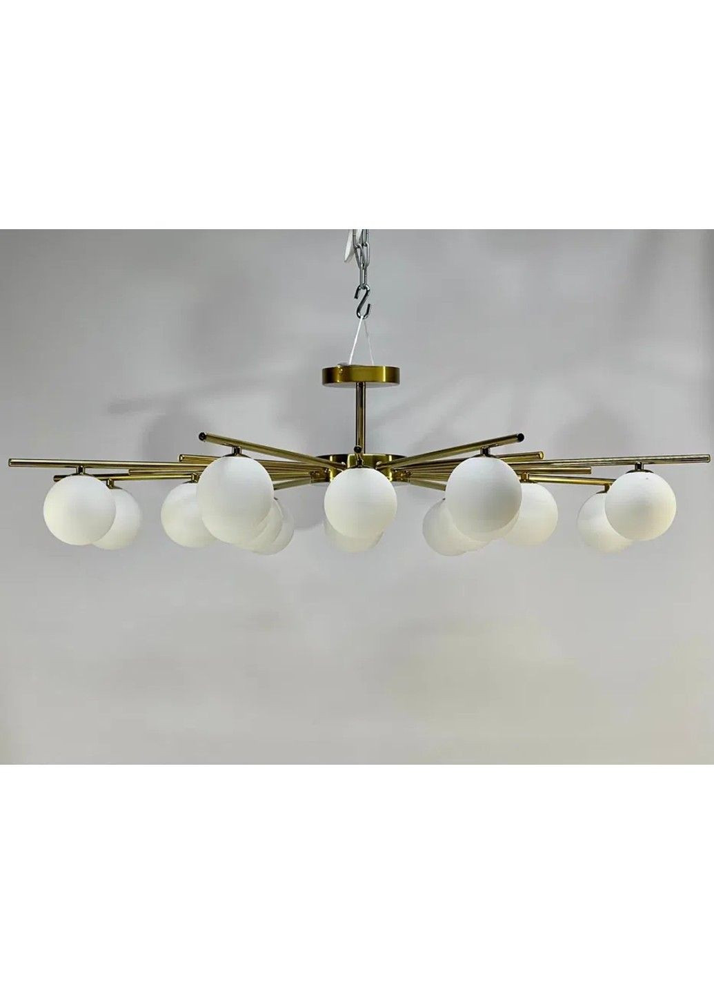 Світлодіодна люстра Промені 5009 (Золота) на 12 плафонів No Brand (331640019)