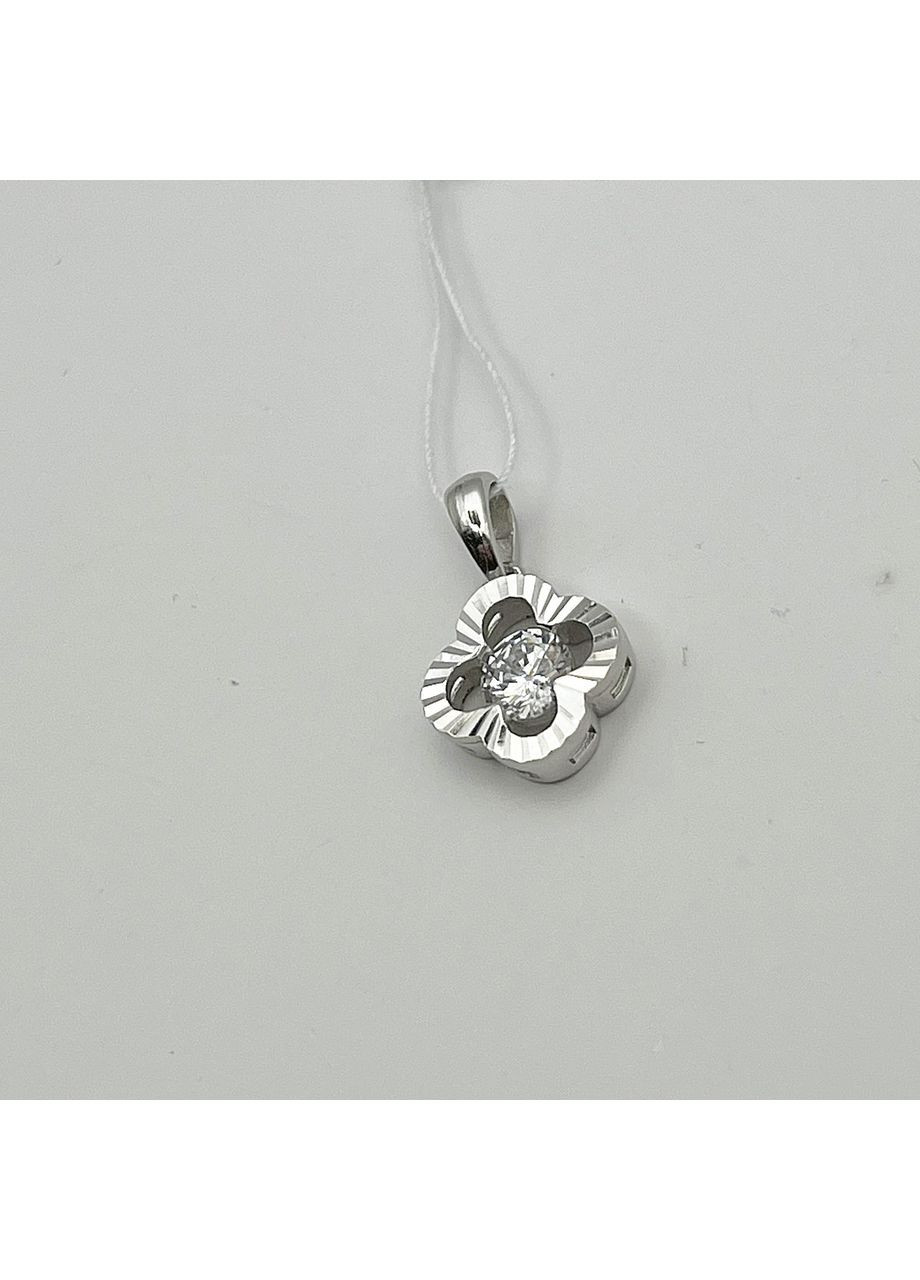 Кулон срібний з кубічним цирконієм "Конюшина" 2,25 г No Brand (369736569)