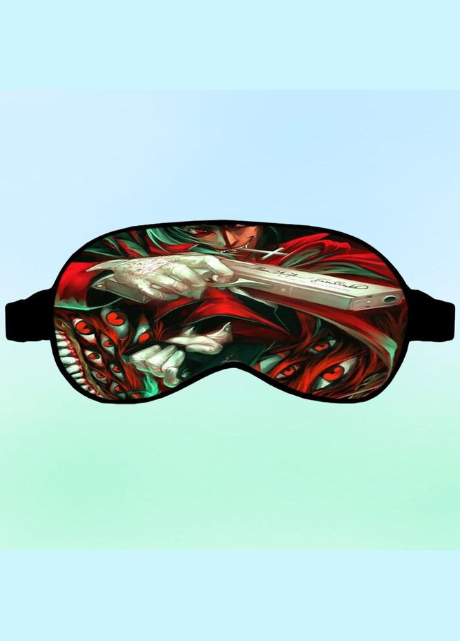 Маска для сну Аніме Хеллсінг #0004 чорна No Brand (315046224)