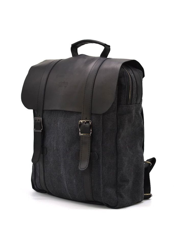 Сумка рюкзак для ноутбука з канвас RAG-3420-3md сіра з чорним TARWA (304533816)