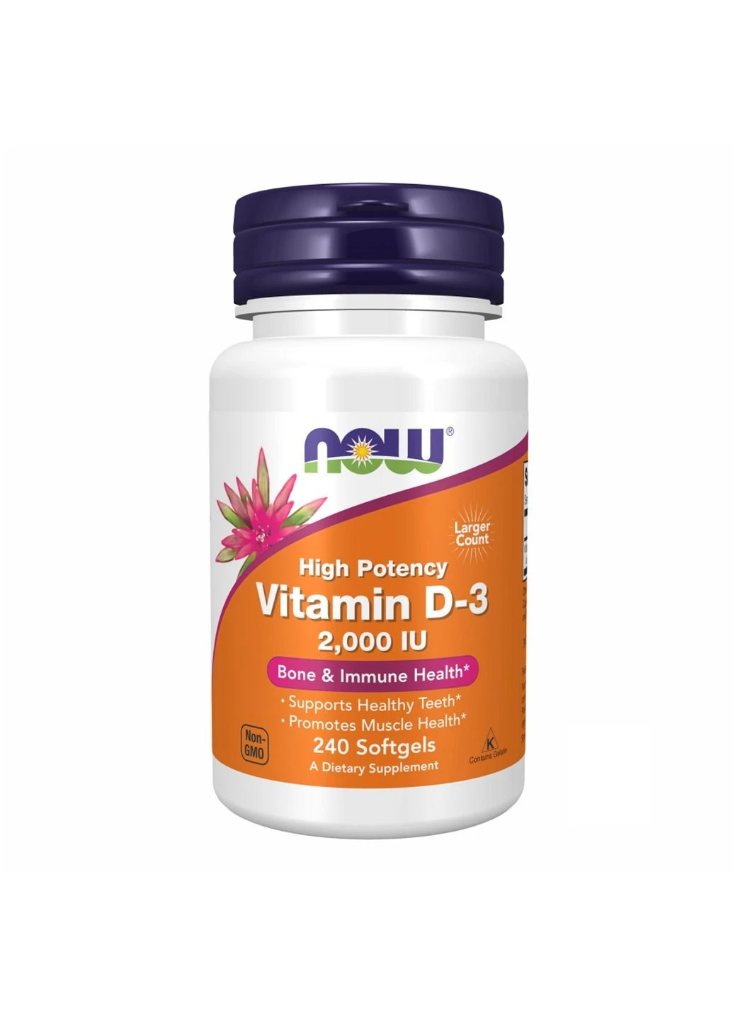 Витамин D-3 2000 IU - 240 sgels Now Foods (366031551)