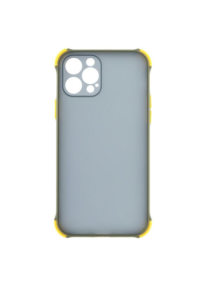 Силіконовий чохол Armor Dark with Frame для iPhone 12 Pro Оливковий Totu (304253548)