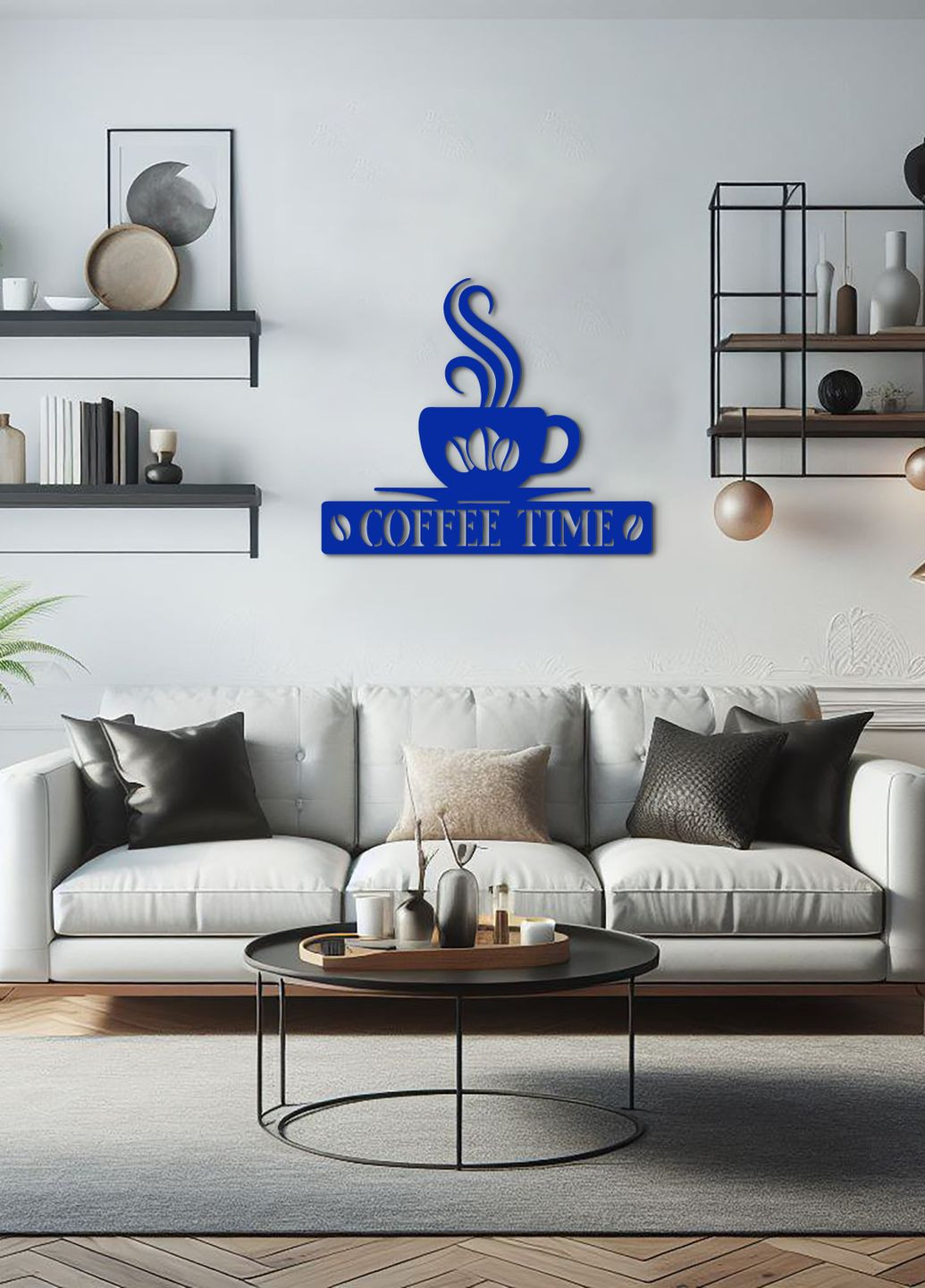 Деревянная картина на кухню, декоративное панно из дерева "Кофе в зернах", минималистичный стиль 60х75 см Woodyard (291842163)