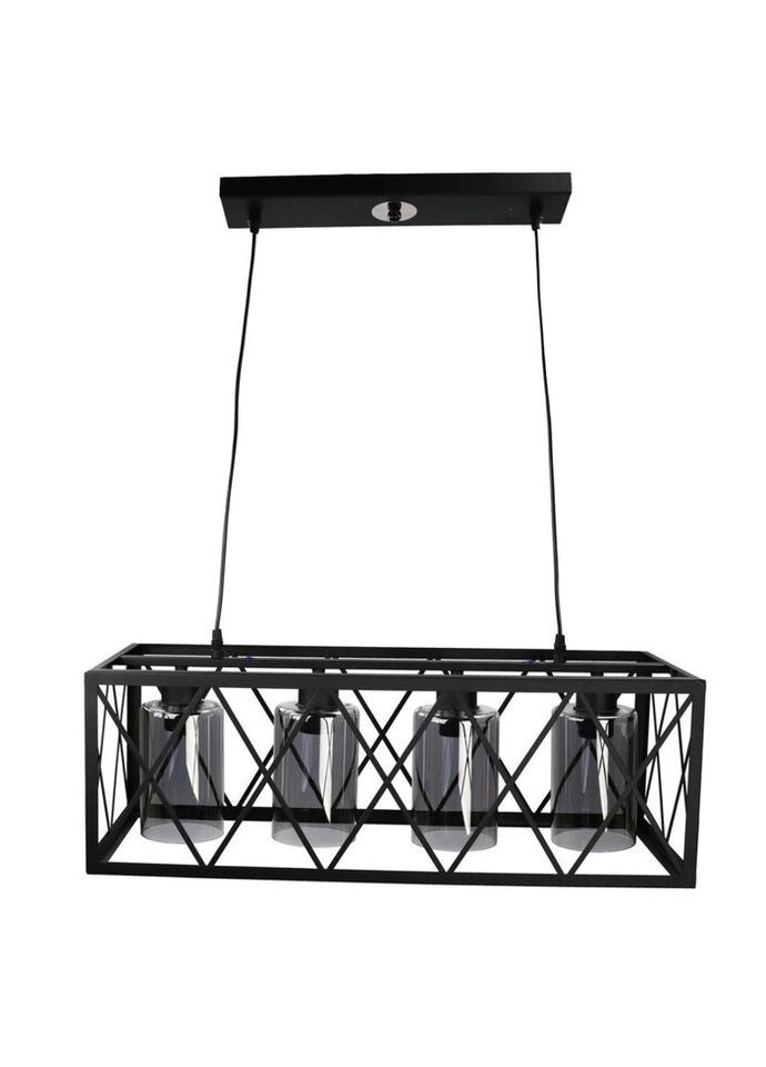 Люстра подвесная LOFT на 4 лампочки 25041 Черный 40-100х25х63 см. Sunnysky (324396442)