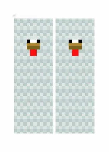 Дакимакура 150х50 см Курица Майнкрафт Minecraft Подушка с наволочкой двусторонняя Viva (346057012)