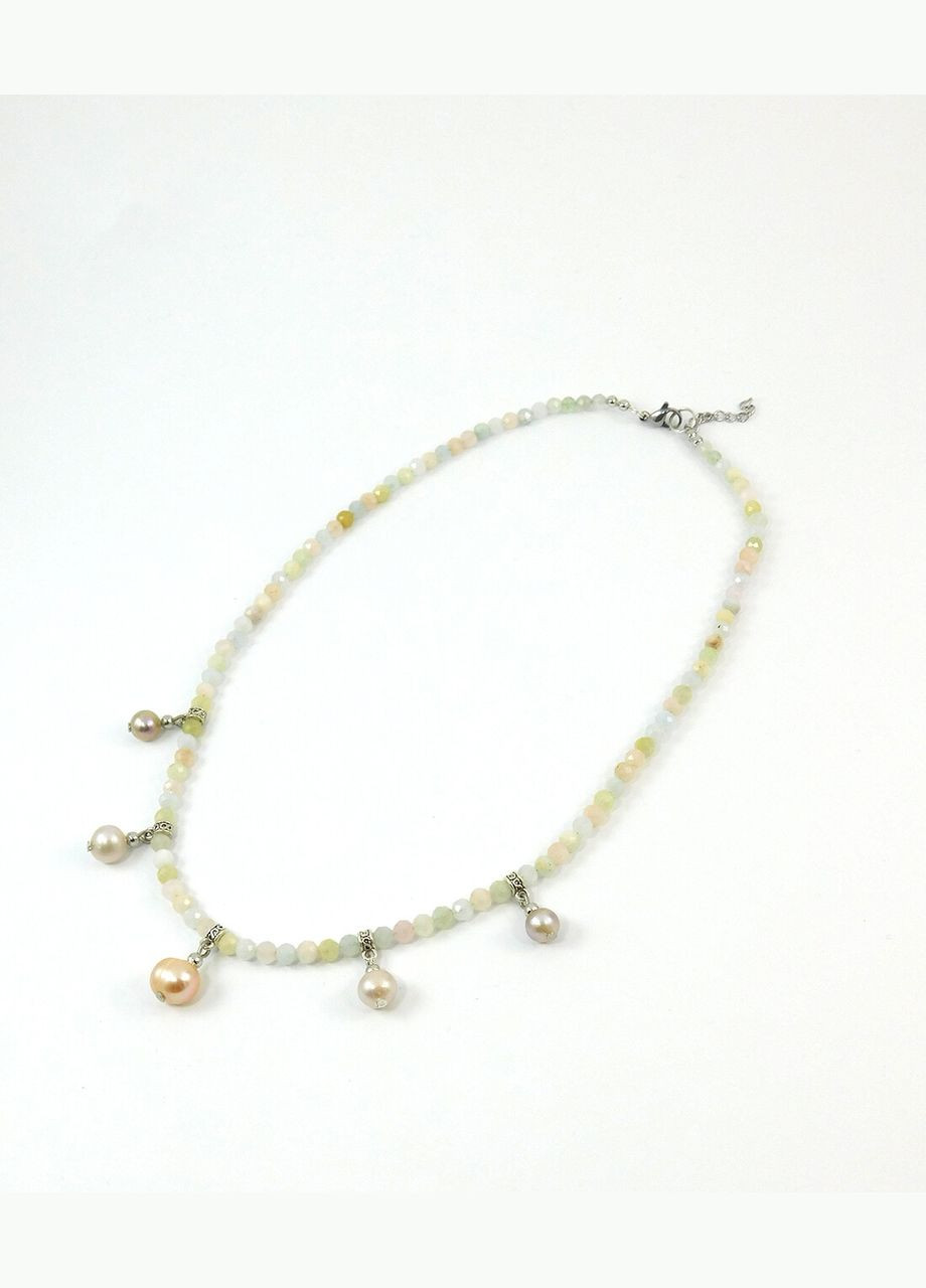 Ожерелье "Киото" Жемчуг, Морганит Fursa fashion (322444427)