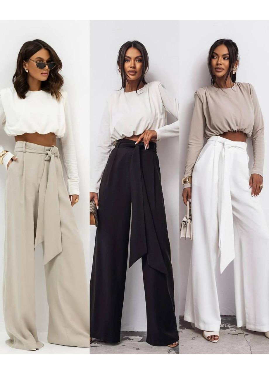 Брюки maxi oversize из костюмчика (ремень в комплекте) More_bboutique Штани (368765636)