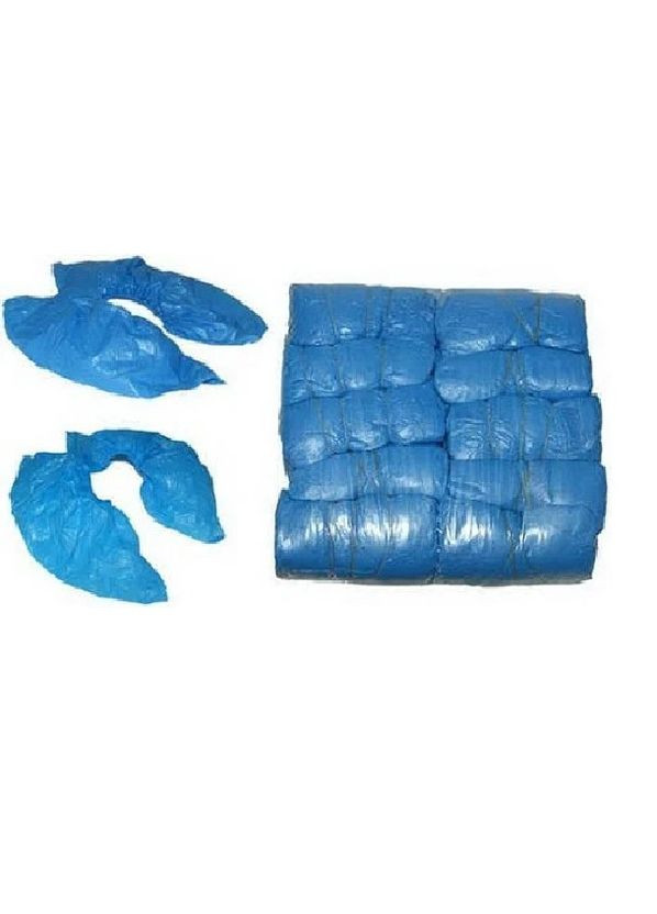 Бахилы для клинтопера плотные медицинские одноразовые полиэтиленовые 100 шт с т-образным креплением No Brand (303724703)