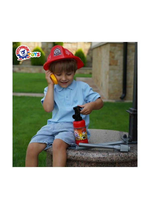 Каска іграшкова для дітей безпечна іграшка для гри в будівництво та рольові ігри ТехноК (372803683)