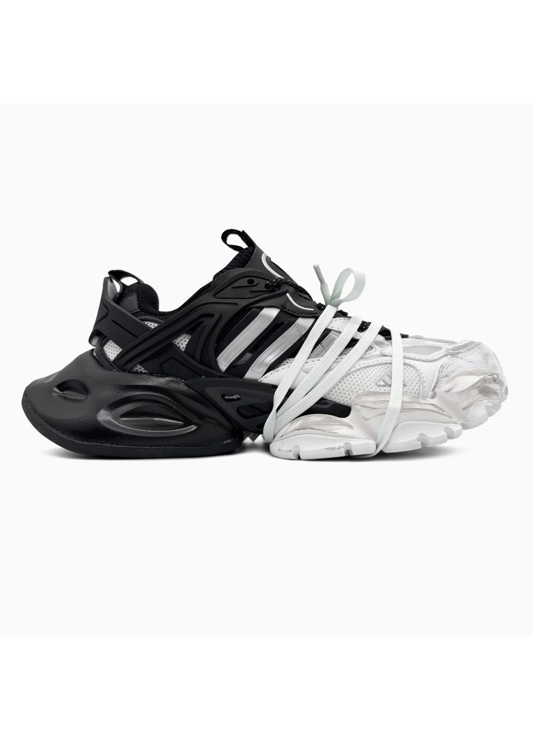 Черные демисезонные кроссовки мужские adidas vento xlg deluxe black / white адидас венто xlg делюкс No Brand