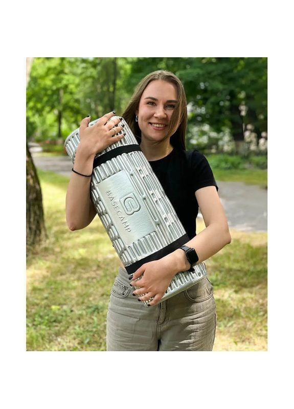 Туристический коврик X-Line Roll Foiled Mat IXPE Olive Green 185см (BCP 20701) BaseCamp (322582335)