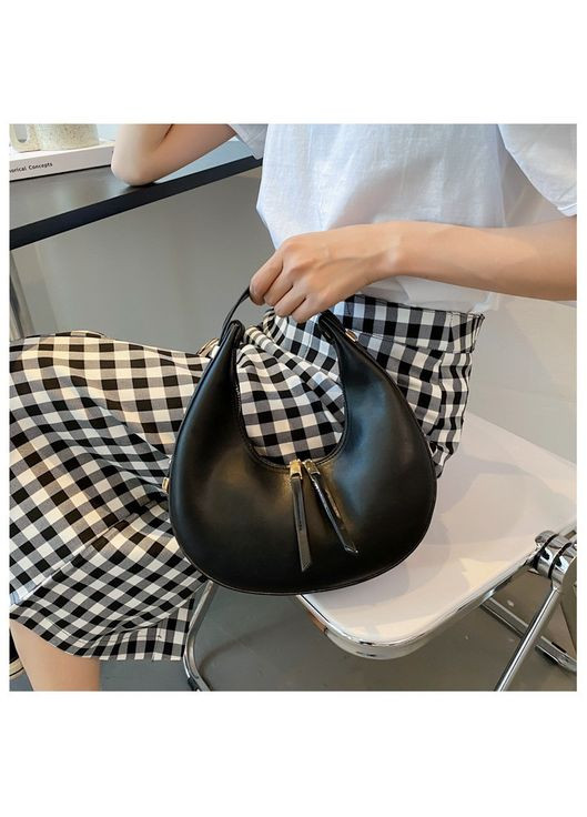 Сумка хобо через плечо женская черная (RN-136) No Brand (332807120)