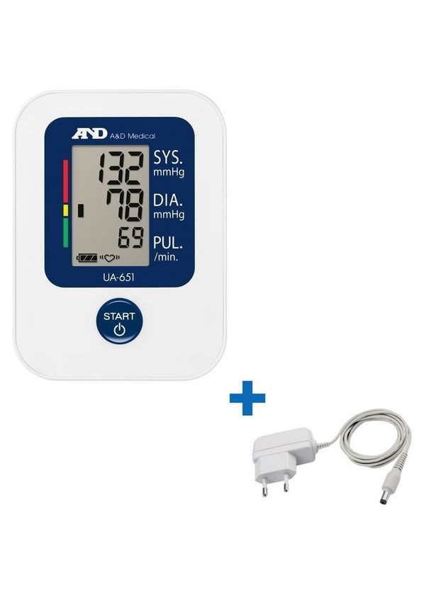 Тонометр UA-651 с адаптером автоматический на плечо гарантия 10 лет and (349810639)