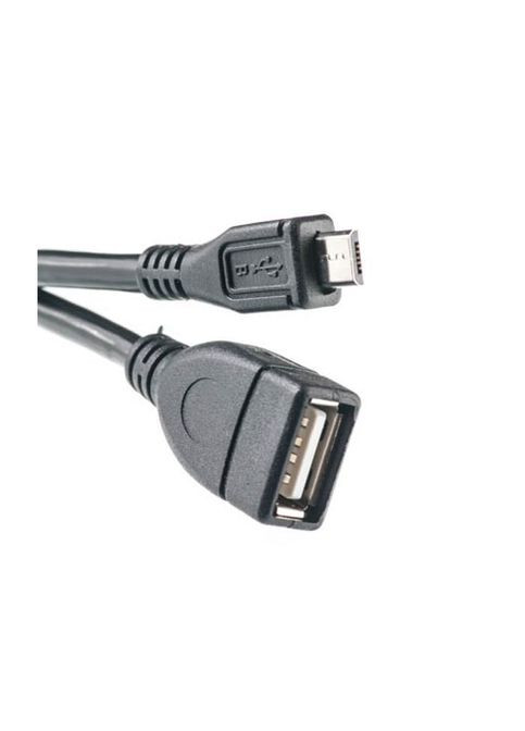 Дата кабель (KD00AS1233) PowerPlant OTG USB 2.0 AF to Micro 5P 0.5m (268147168)
