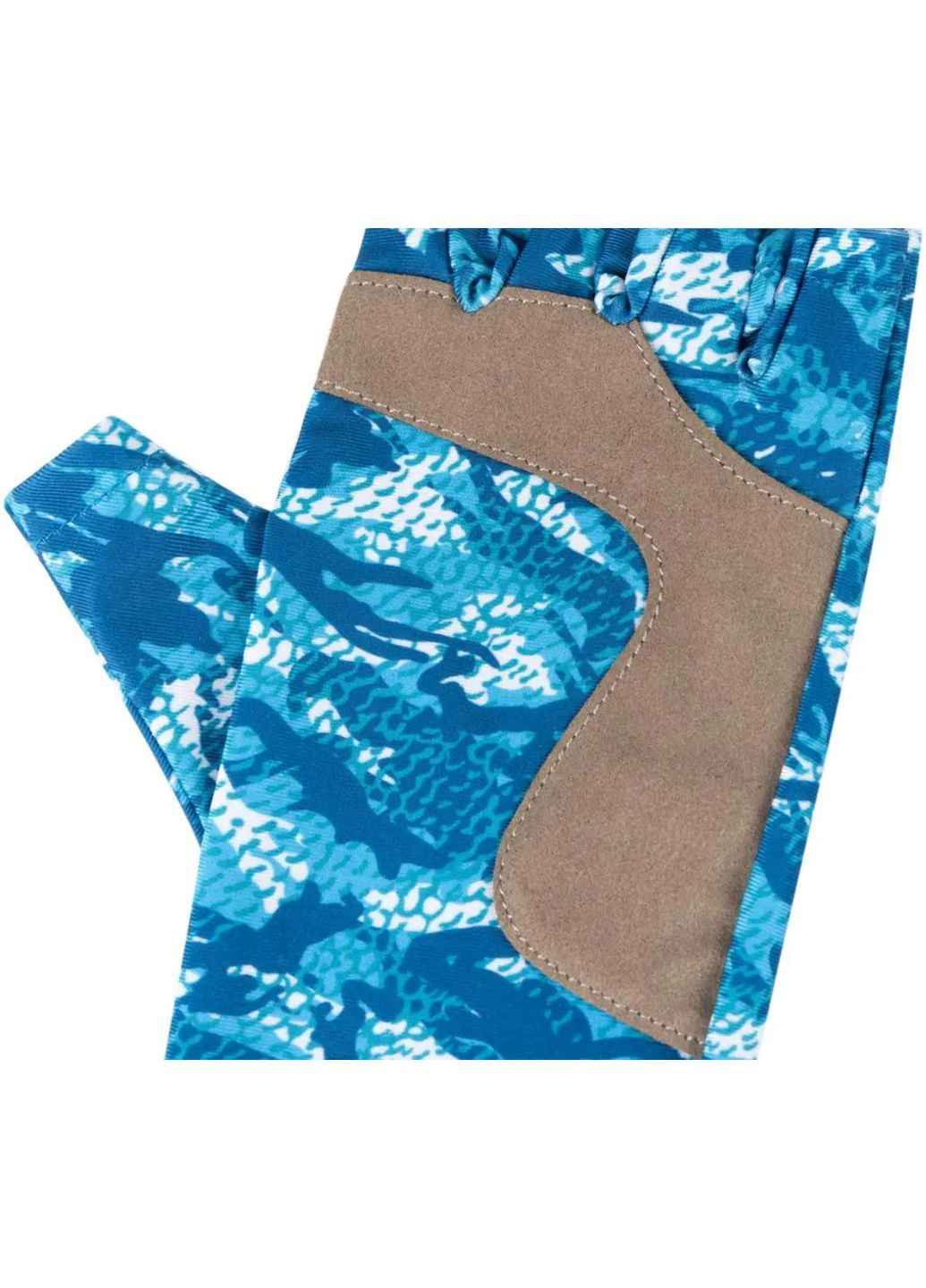 Перчатки Solar Fishing Gloves 5 Cut к:white/blue Favorite (316436752)