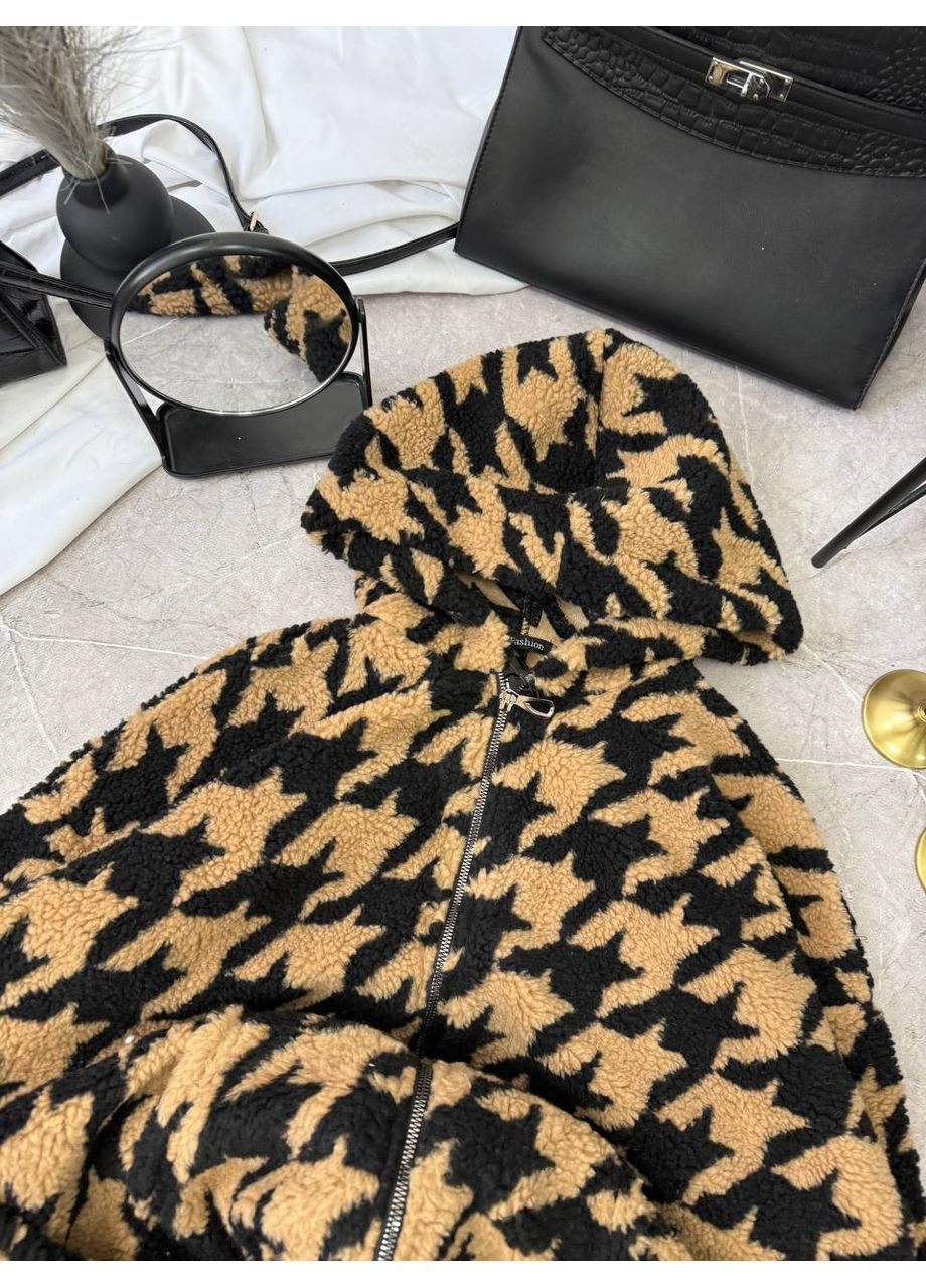 Стильная теди-кофта с капюшоном No Brand (370032495)