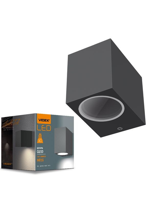 Архитектурнодекоративный светодиодный светильник VL-AR011G GU10 IP54 Videx (282313691)