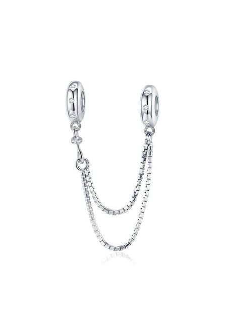 Срібний захисний ланцюжок з камінчиками Kabluchka (355345503)