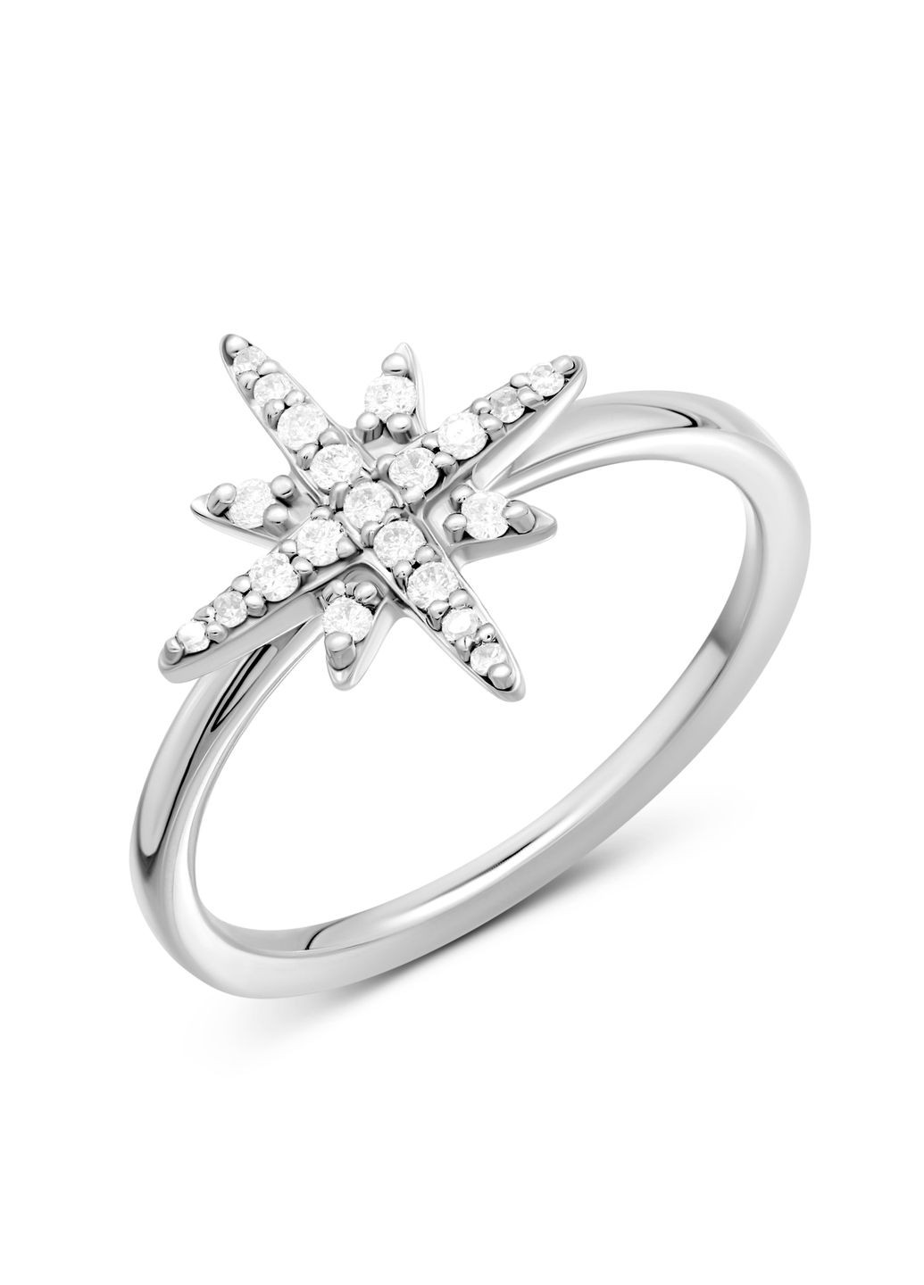 Перстень з діамантами з білого золота 1К334-0006 Zarina (333833848)