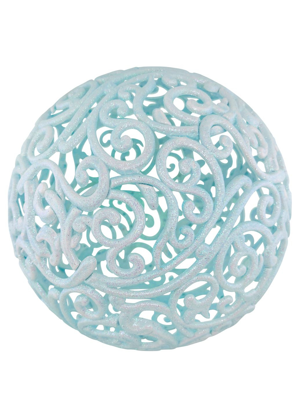 Ялинкова ажурна куля 20 см білий MIS LT (365628303)