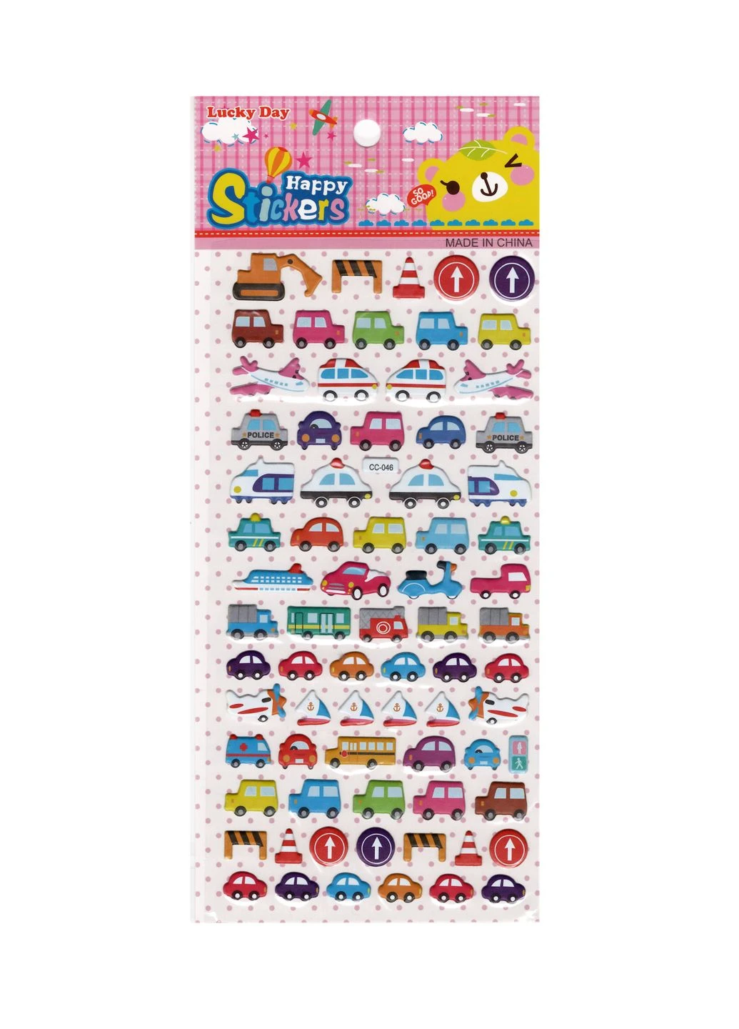 Лист объёмных наклеек, 20*10см, Цена за 1 лист (5390380598392) Вид 46 No Brand (391008975)