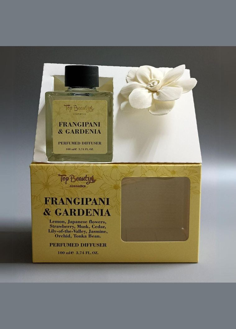 Аромадиффузор для дома парфюмированный "Франжипани - Гардения" 100 мл Top Beauty (367987735)