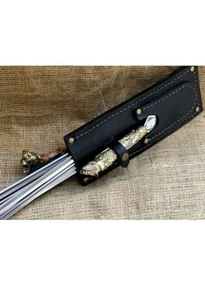 Набор шампуров Люкс с ножом и вилкой для снятия мяса Звери 8 предм 47330092 NB Art (346529249)