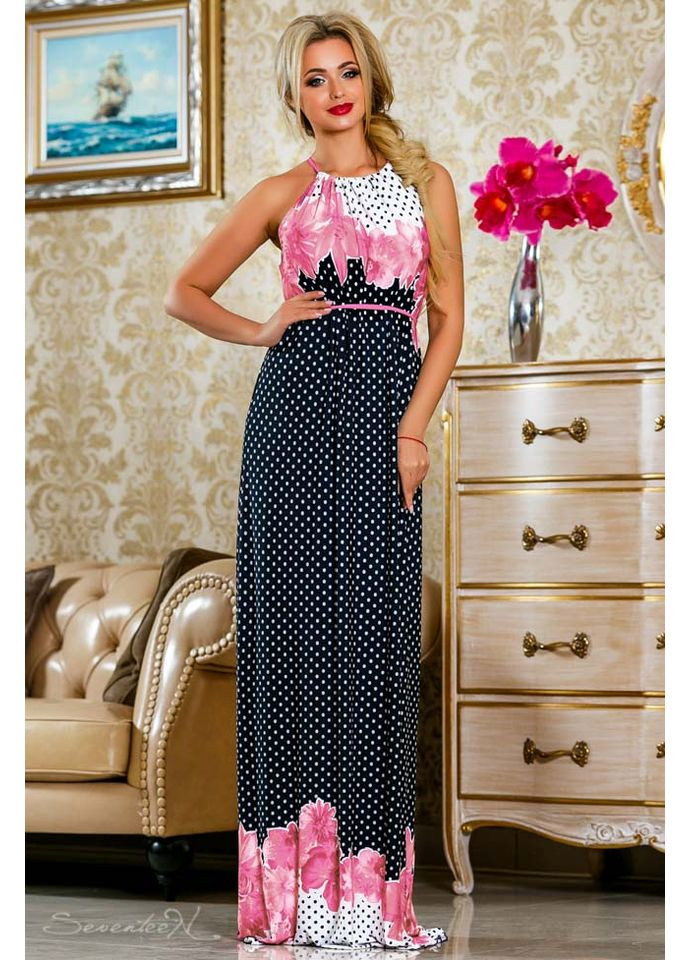 Синее платье 826.2237 Seventeen