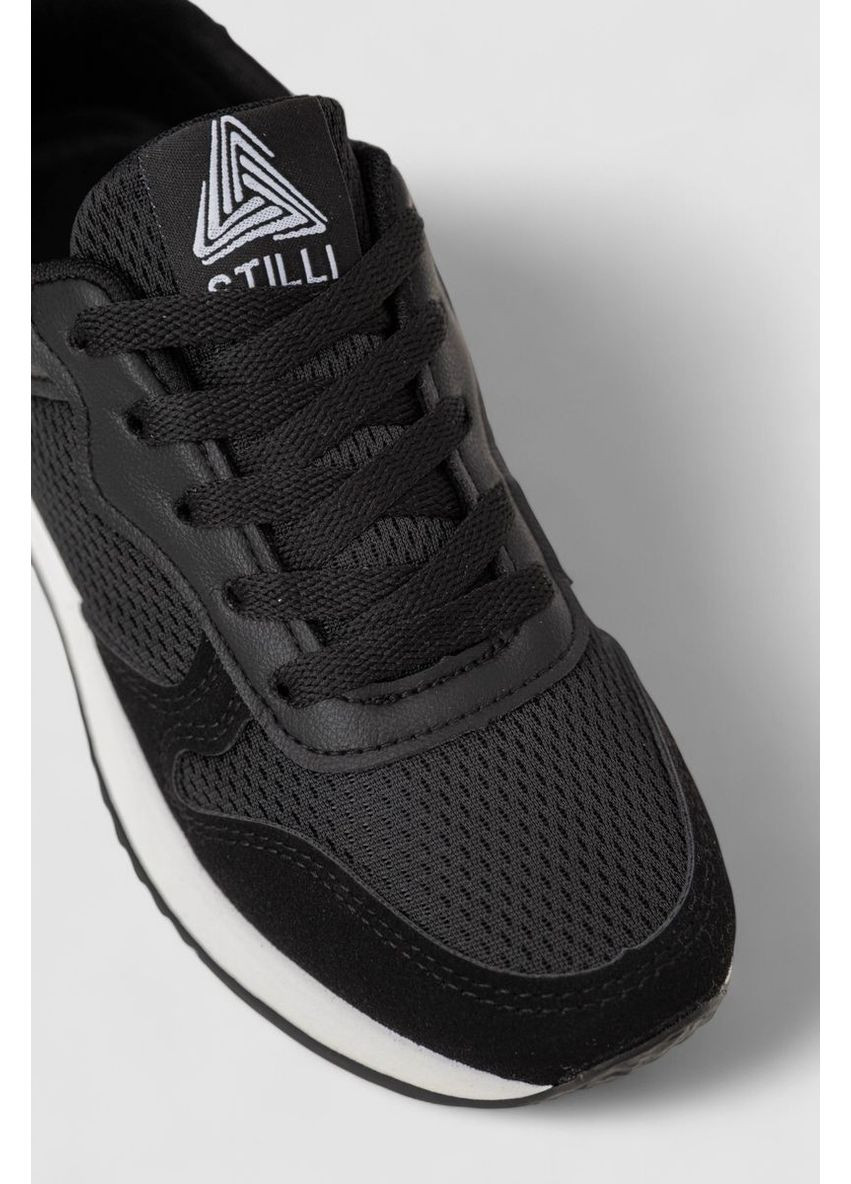 Кросівки жіночі, колір бежевий, 248RG20 Stilli чорно-білі всесезони (369973643)