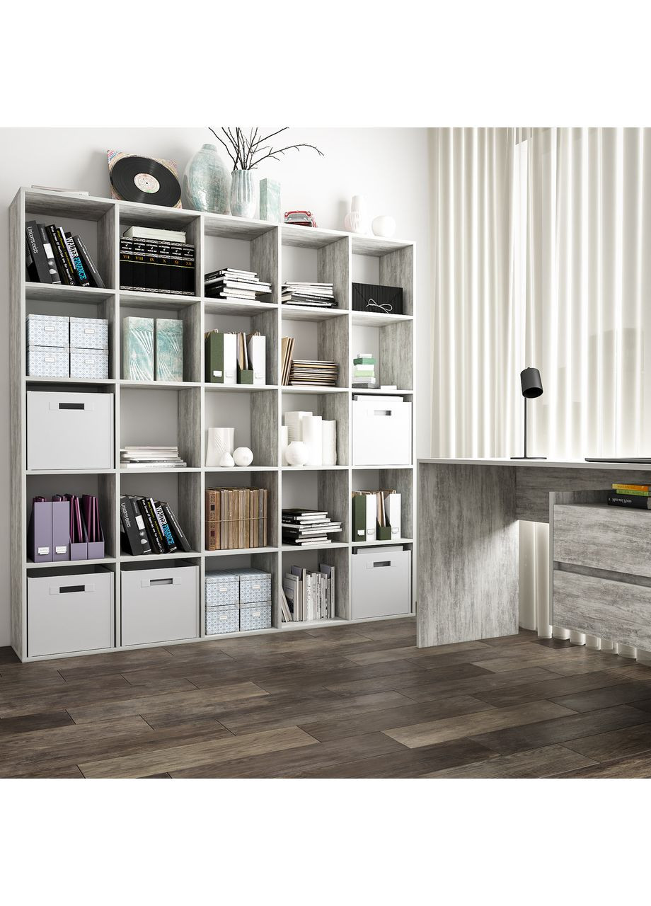 Стеллаж на 25 ячеек для книг MST-16 1776*1776*300 No Brand (360560857)