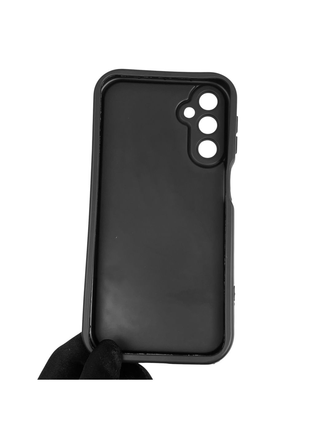 Силіконовий чохол Soft Touch з 3D принтом Майнкрафт для Galaxy A24 (SM-A245F) чорний (Повний захист камери) Samsung (373424631)