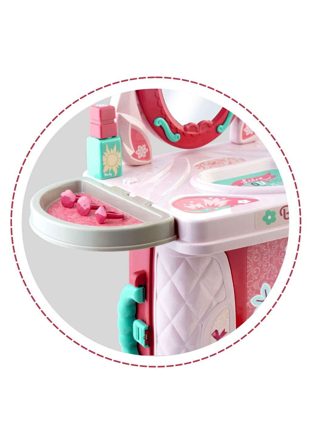 Дитячий туалетний столик 3в1 з аксесуарами XIONG CHENG (332202178)