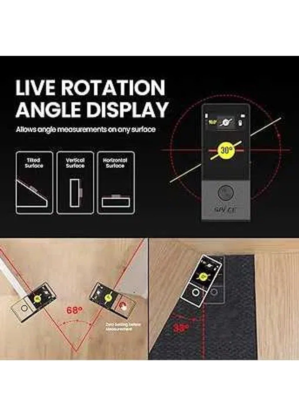 Цифровой лазерный дальномер рулетка D9 Pro 100м Mileseey (331640587)