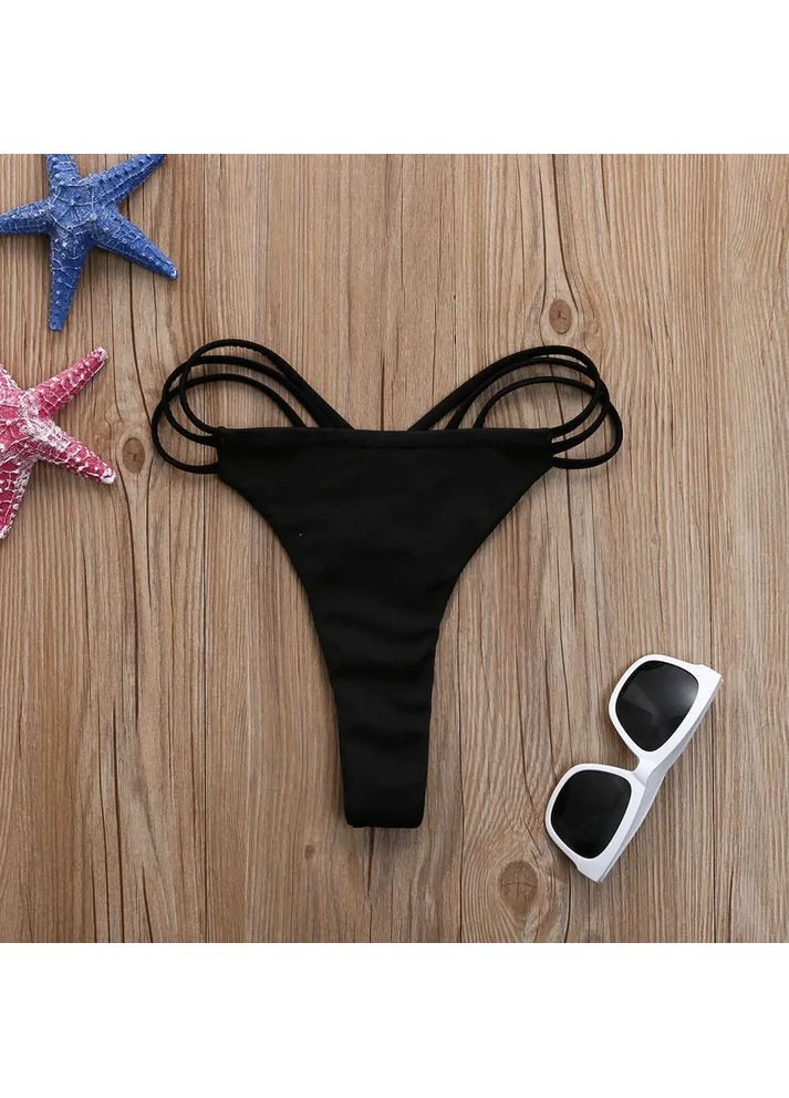 Качественные женские плавки бикини с переплетениями из быстросохнущего эластана. Плавки бикини женские для загара. China (360863653)