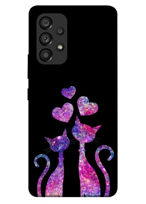 Чохол з принтом для Samsung Galaxy A53 5G / для самсунг галаксі А53 Космічні коти No Brand (338599450)