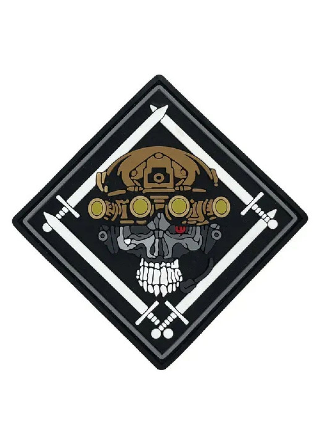 ПВХ патч "РОМБ С ЧЕРЕПОМ" (8440) Dobroznak (371020835)