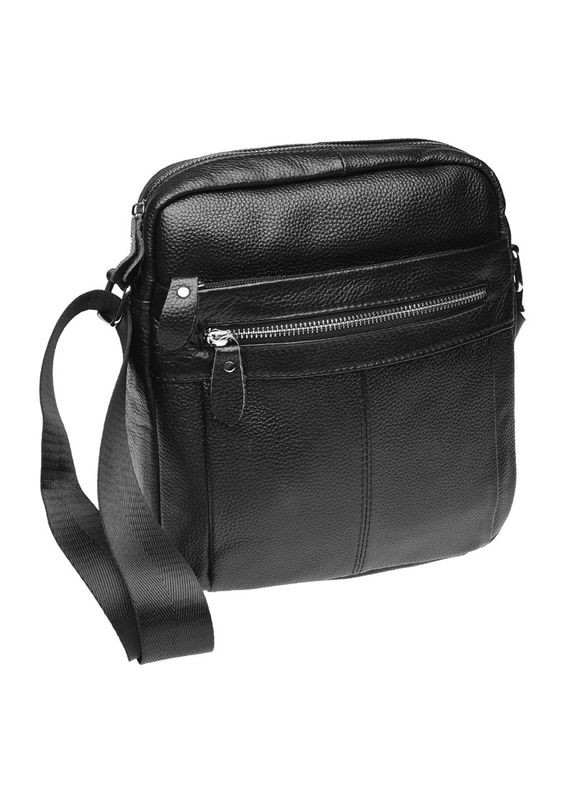Сумка чоловіча шкіряна через плече K19980 Чорний Keizer (302009428)