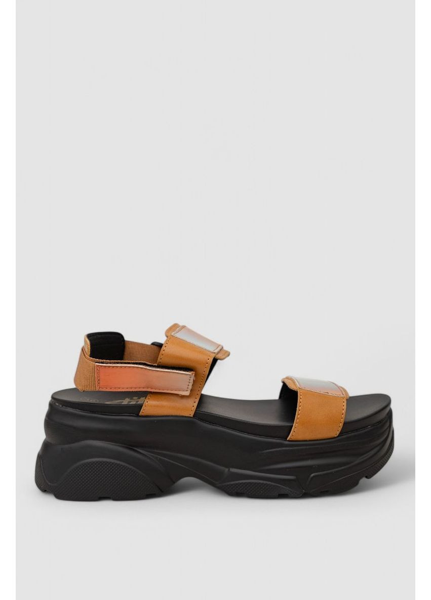 Бежевые босоножки женские на танкетке,, 248rrt108 Ager