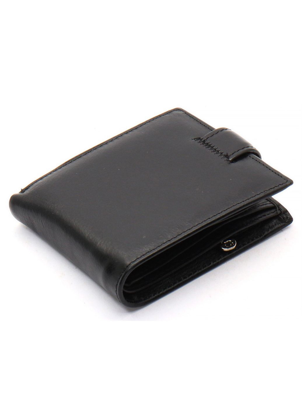 Чорне шкіряне чоловіче портмоне із затискачем для грошей MC-2006H-1 Marco Coverna (341309597)