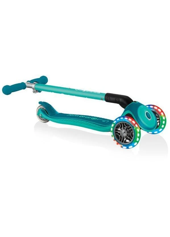 Детский 3-колесный самокат Primo Foldable Plus Lights Emerald Green, 439-107 Globber (362539904)