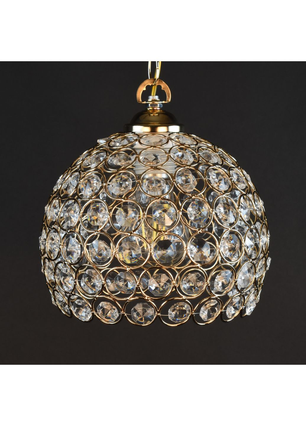 Люстра підвісна на 1 лампочку 28223 Золото 27-42х20х20 см. Sunnysky (364760497)