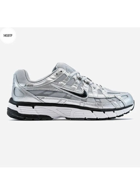 Комбіновані кросівки чоловічі nike p-6000 platinum silver найк п-6000 демісезон No Brand